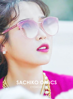 VEDIVERO/IU同款复古高级感墨镜