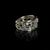 925 silver ring L037 silver jewelry ring distressed handmade personalized living retro palace silver ring