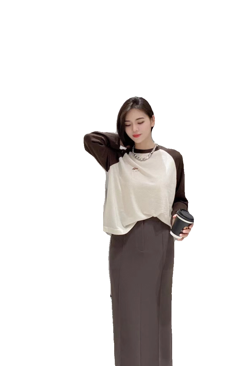 【鄂家系列】原纱！2023秋季新款羊毛羊绒小刺猬针织衫长袖打底衫 - 图3