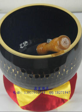 3-16寸纯铜大磬莲花铜磬引磬铜庆引庆木鱼