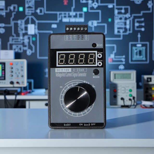 高精度手持电压0-5V10V+电流0-4-20mA信号发生器源QH-VISG2-ED/EN