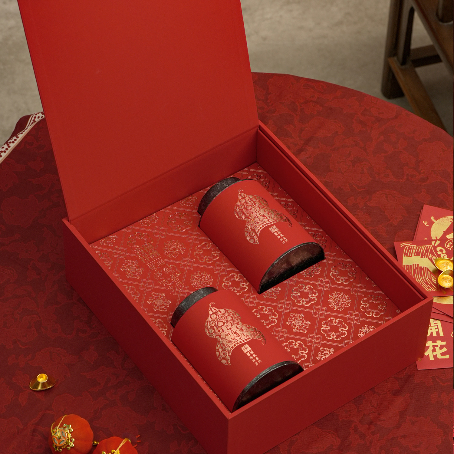 如意茶叶罐散茶包装盒古树红茶普洱龙珠绿茶碎银子空礼品盒茶盒,淘宝优惠券,粉丝福利购,淘宝优惠卷