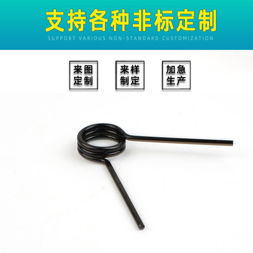 扒胎机弹簧轮胎拆胎机踏板配件脚踏回位扭簧扭力旋转正反回位镀黑 - 图2