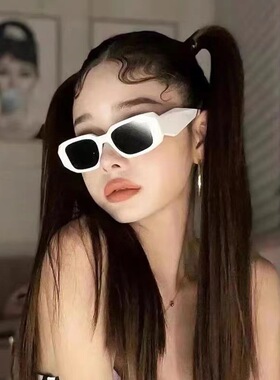 白色高级感女生造型太阳眼镜