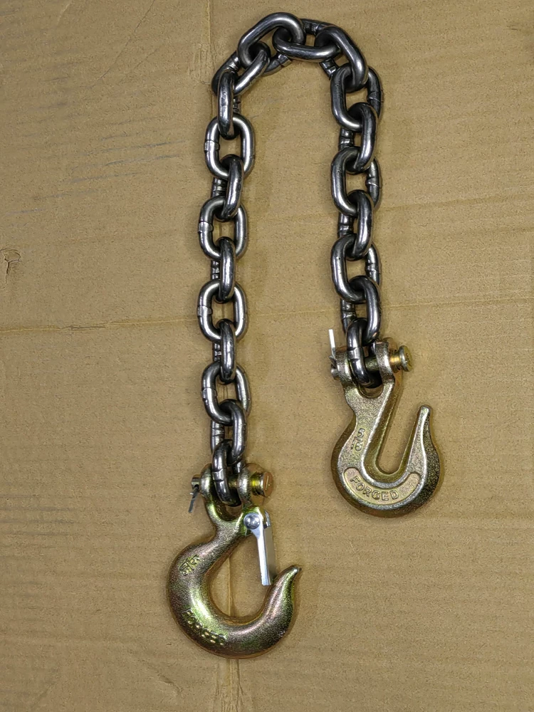Factory forklift dedicated multi -functional chain chain, sheep hook double hook double hook with iron chain hook dual -chain hanging