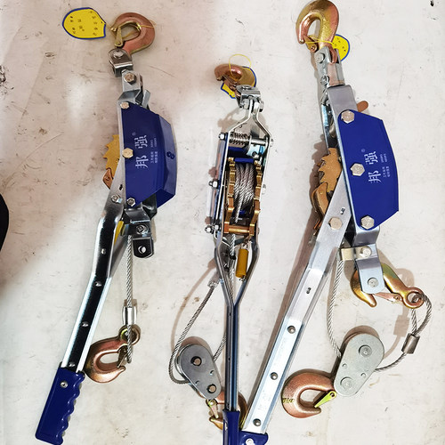 邦强牌双钩紧线器拉紧器2吨3吨4吨钢丝绳牵引器电力手扳紧绳器 - 图2