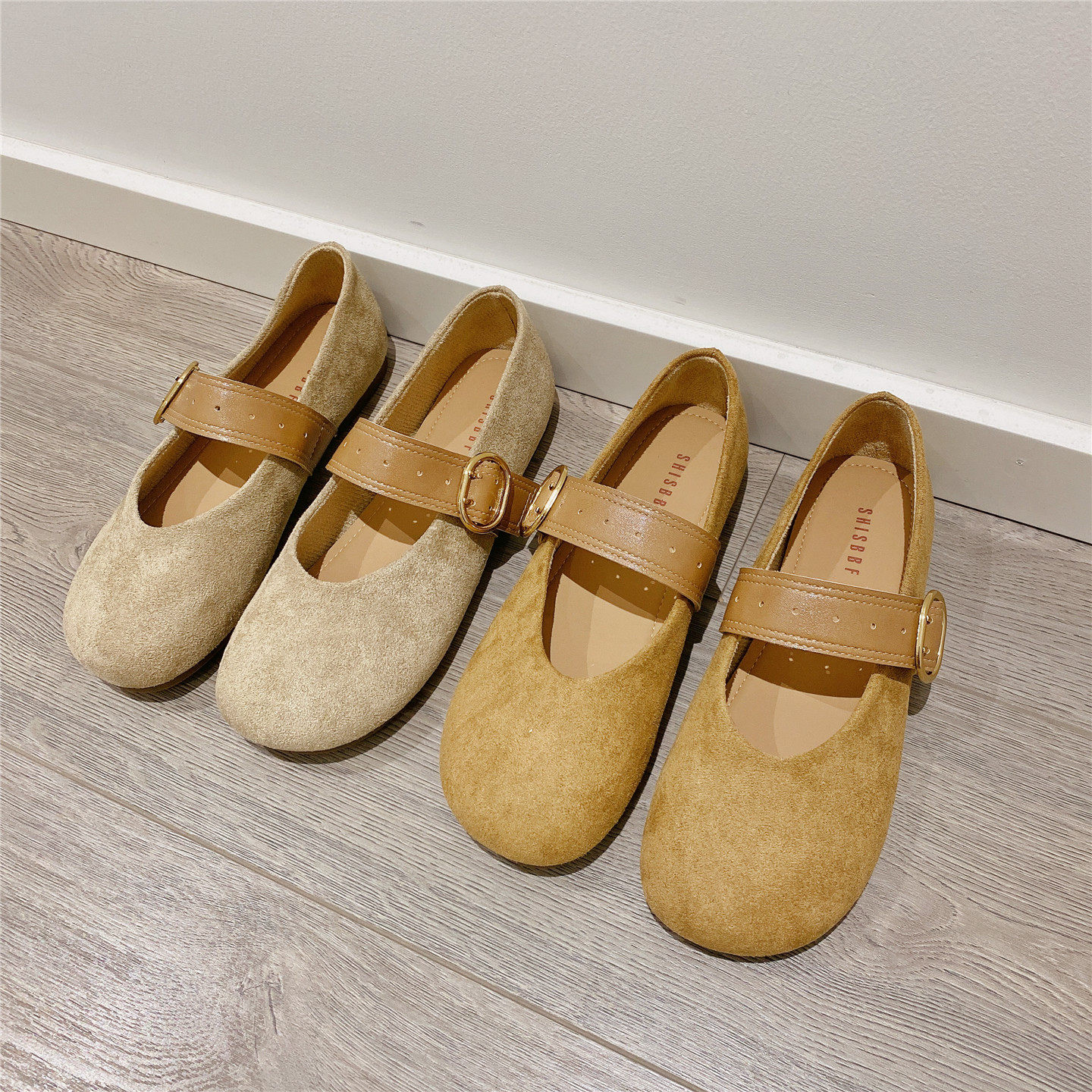 勃肯鞋搭扣平底英伦风浅口单鞋女乐福鞋2026春季新款软底豆豆鞋女,淘宝优惠券,粉丝福利购,淘宝优惠卷