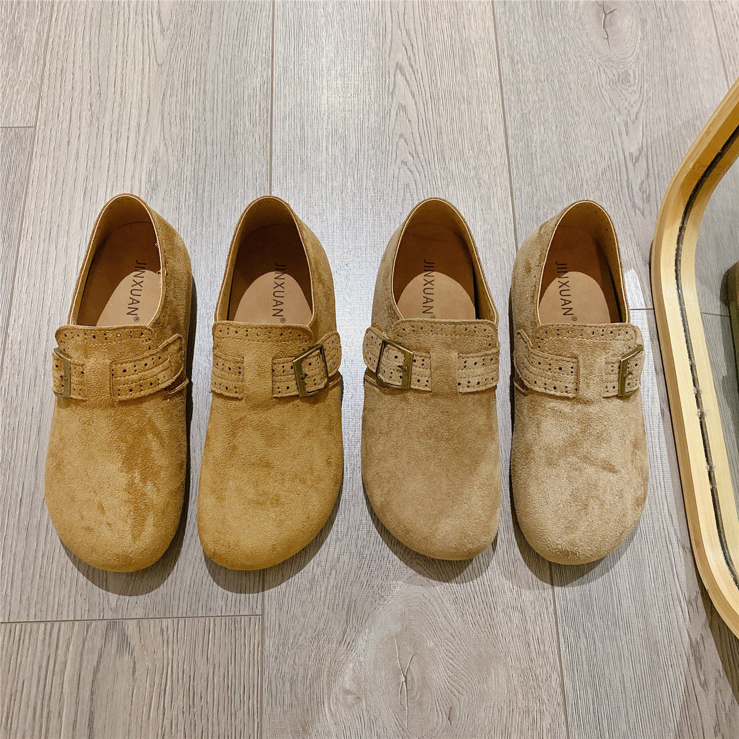 勃肯鞋内增高复古英伦风百搭单鞋女乐福鞋2026春季新款豆豆鞋女鞋,淘宝优惠券,粉丝福利购,淘宝优惠卷