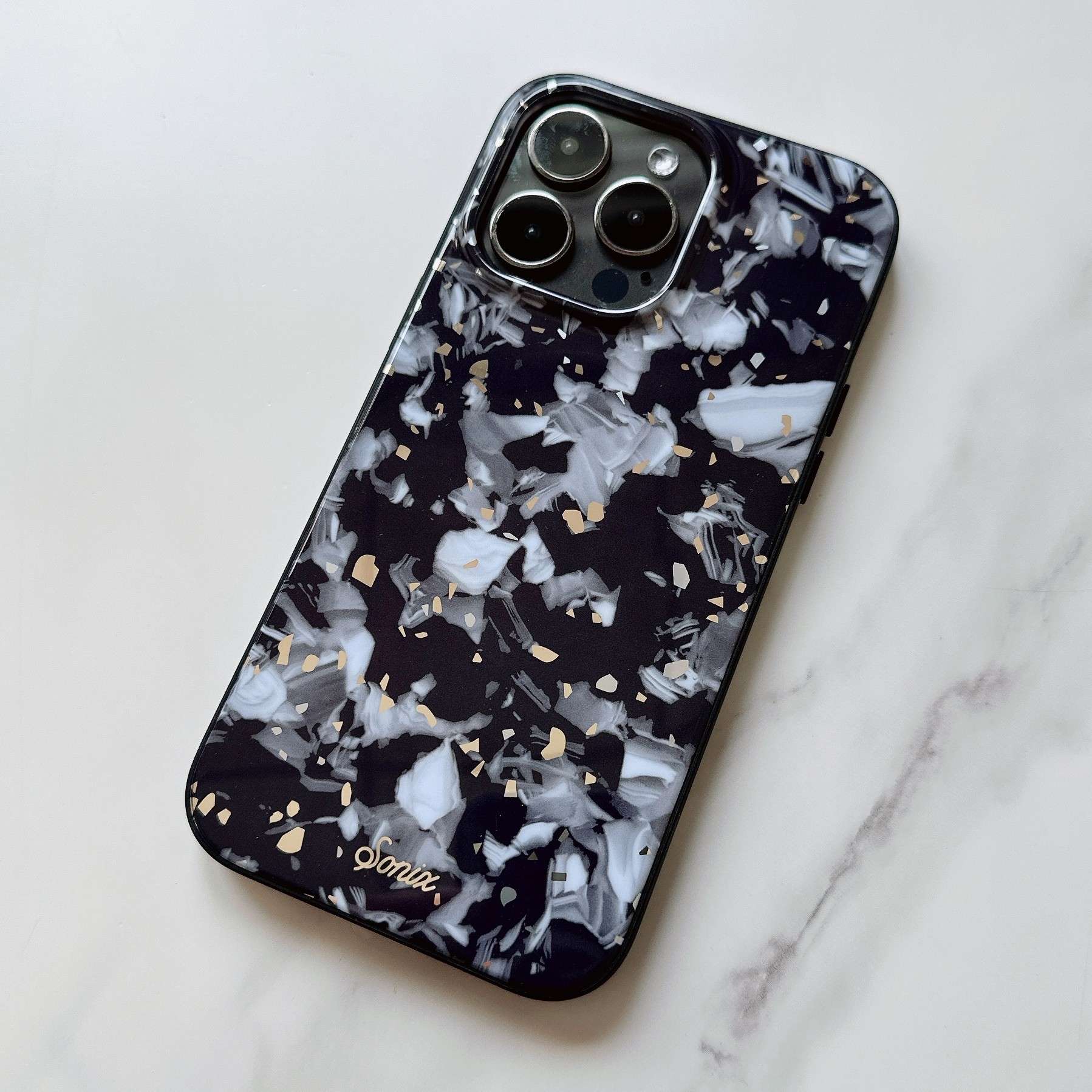 美国SONIX黑金色银河 苹果iPhone15Pro max抗震防摔INS14手机壳现货 - 图0