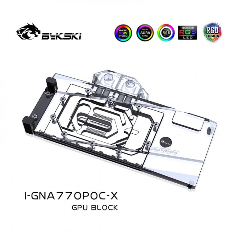 Bykski I-GNA770POC-X 显卡水冷头GUNNIR Arc A770 Photon 16G OC - 图1