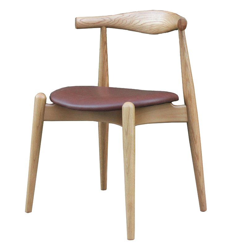 RH-1143 CH20 elbow chair 圆座垫手肘椅牛角椅橡木实木餐椅 - 图2