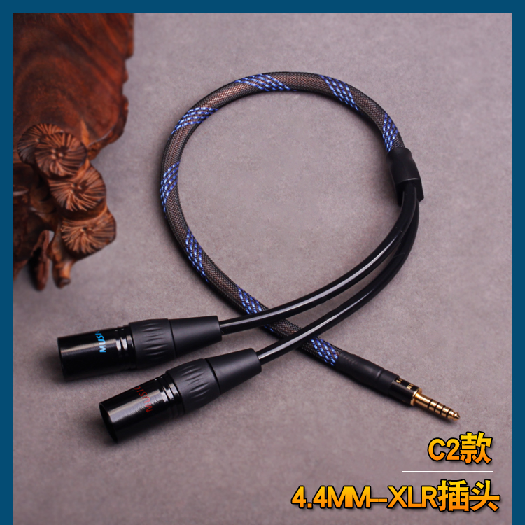 MUSICHEAVEN GD110 单晶铜 2.5 3.5 4.4mm TO XLR RCA 一分二发烧平衡音频线 耳放功放AUX HIFI信号线 - 图3