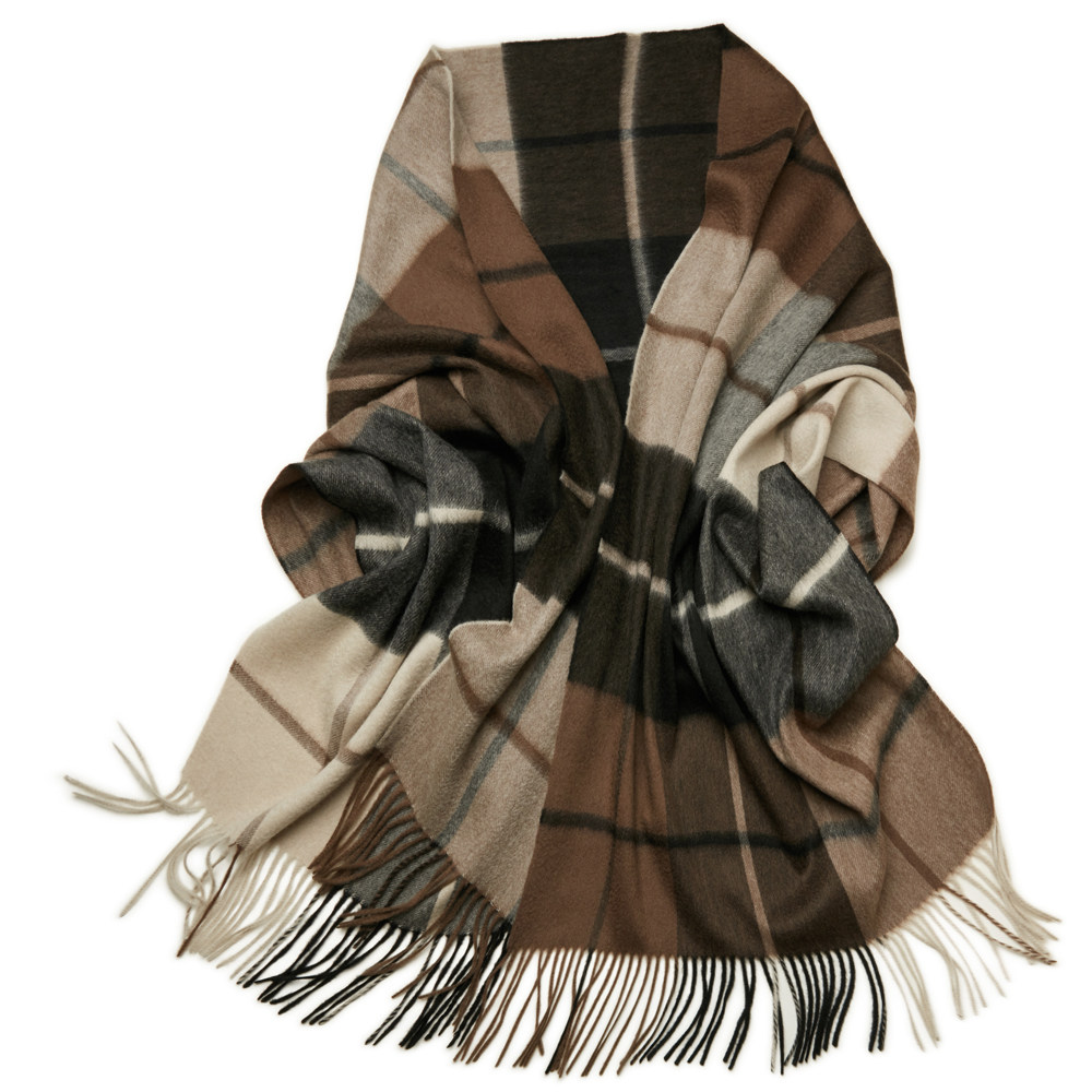 日系订单 100%羊绒围巾披肩女秋冬美拉德色系男士格子轻奢潮保暖,淘宝优惠券,粉丝福利购,淘宝优惠卷