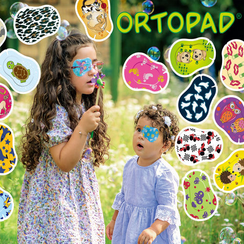德国正品ORTOPAD散光远视斜视弱视眼贴儿童卡通矫正训练遮盖眼罩 - 图1