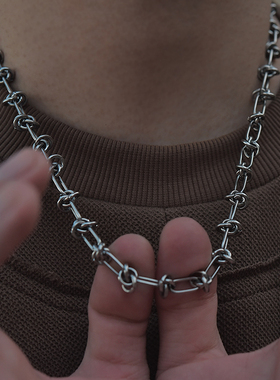 原创可调节钛钢百搭素链张极同款