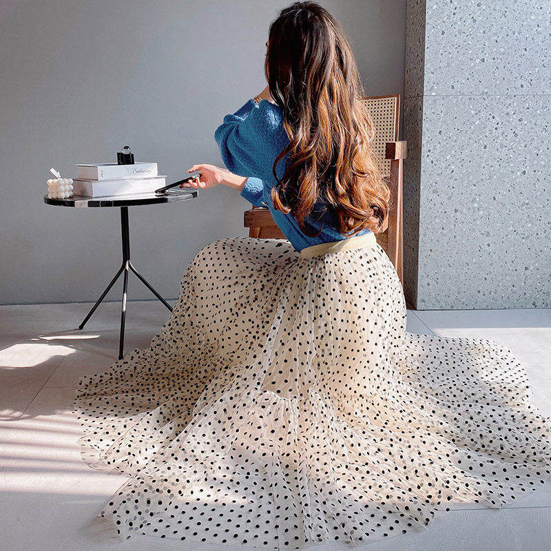 2月8日新品粉红大布娃娃波点长裙 粉红大布娃娃半身裙