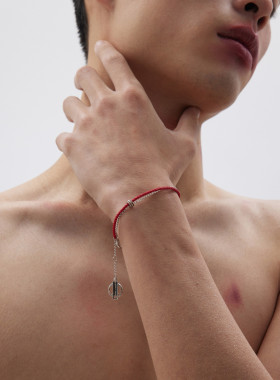 男女情侣进口皮料本命年红手绳