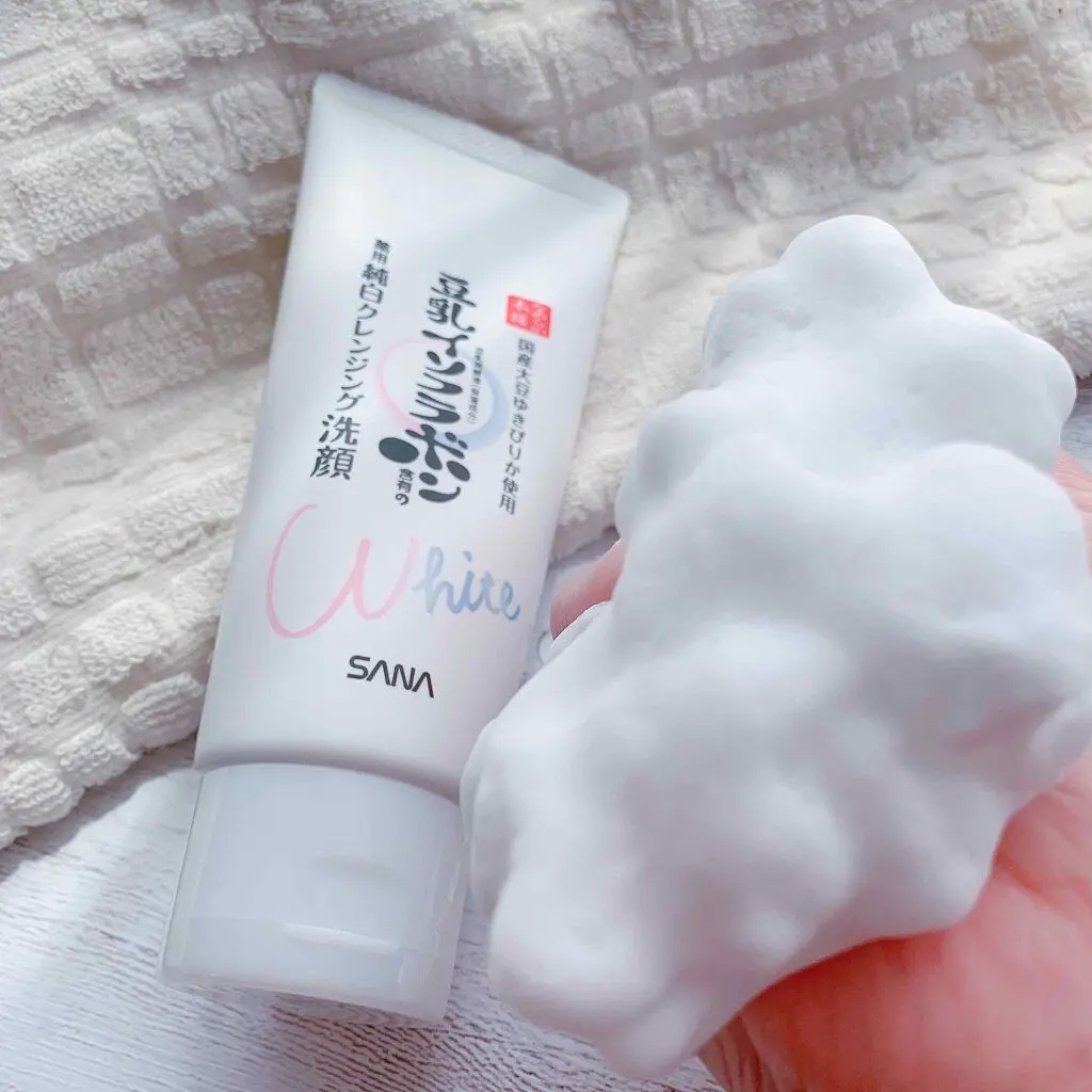 日本SANA莎娜豆乳纯白系列美肌保湿美白洗面奶150g温和补水洁面乳