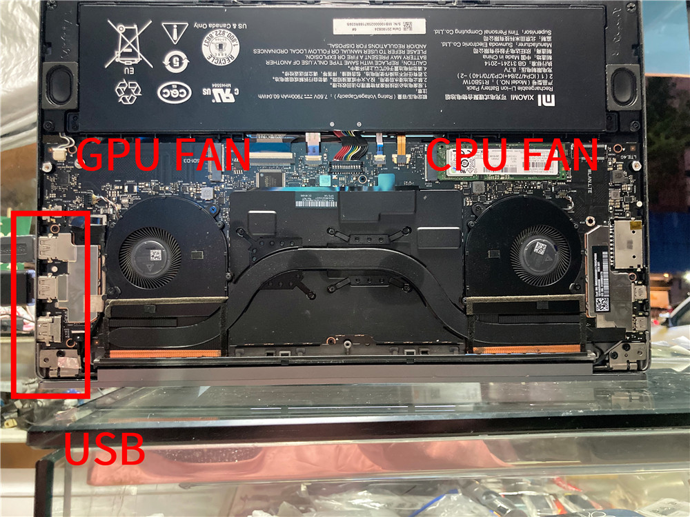 适用 Xiaomi 小米 15.6 PRO TM1701 171501-01 AQ AK AD AL 风扇