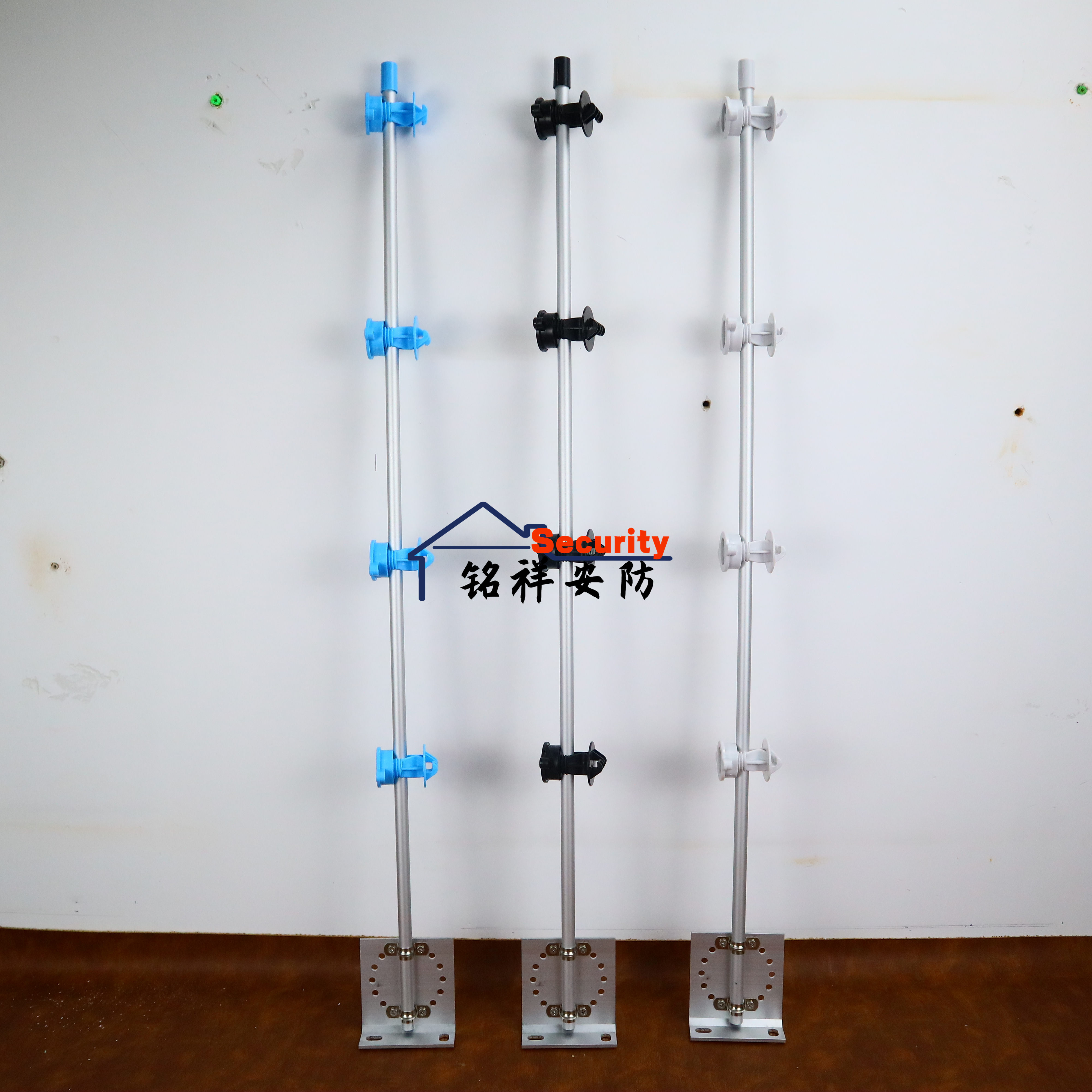 高压脉冲电子围栏铝合金终端中间承力杆整套防盗电网系统全套配件-图3