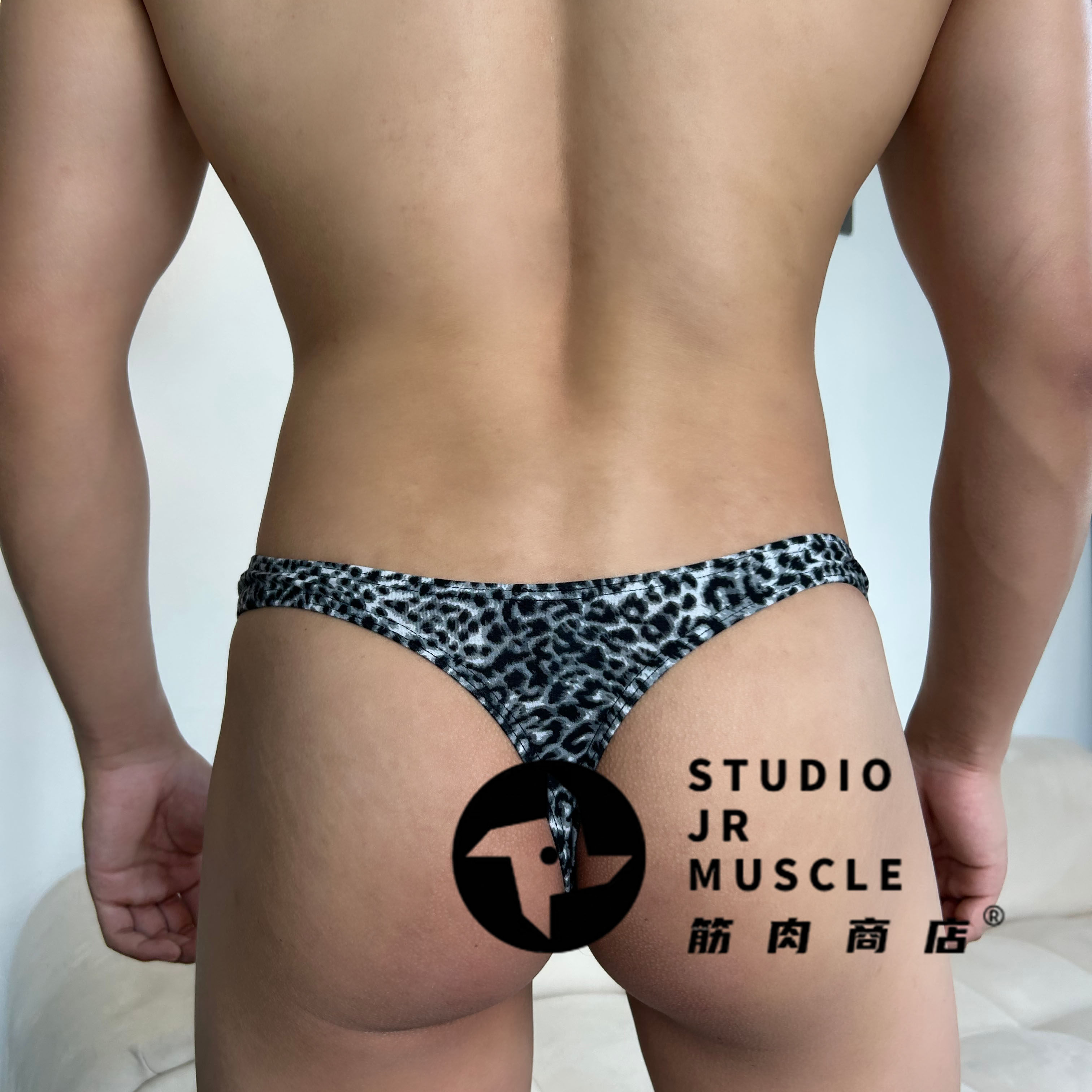 筋肉商店[豹发力]黑色单丁提臀高叉性感柔软高弹不勒礼物男士内裤,淘宝优惠券,粉丝福利购,淘宝优惠卷