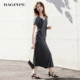 Bagpipe 2026 ສິ້ນກະໂປງແອວແບບຍືດເຍື້ອໃນລະດູຮ້ອນໃໝ່, ລະບາຍອາກາດ, ສະດວກສະບາຍ, ຫຼຸດຜ່ອນອາຍຸແລະກະໂປງຍາວທີ່ສະດວກສະບາຍໃນການເດີນທາງ