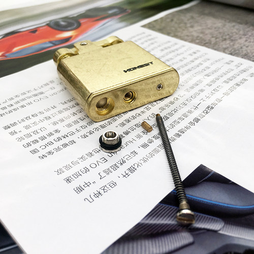 百诚HONEST清辉锌合金煤油打火机清悦木壳个性创意点火磕头机礼品 - 图3