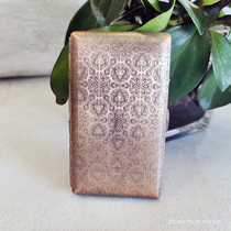 Original Loaded Double Gun Smoking Box Fugui Don Grass Floury Floristic Floristic Embossing Fashion Portable Personality Creative Thickness Smoked Brass