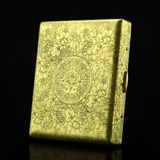 Новая Imco Aiku Brass Cigarette Box 20 Pack Creative 6-сайд-гравюра и травление мужской подарок сигарет Ultra Thin Personaly