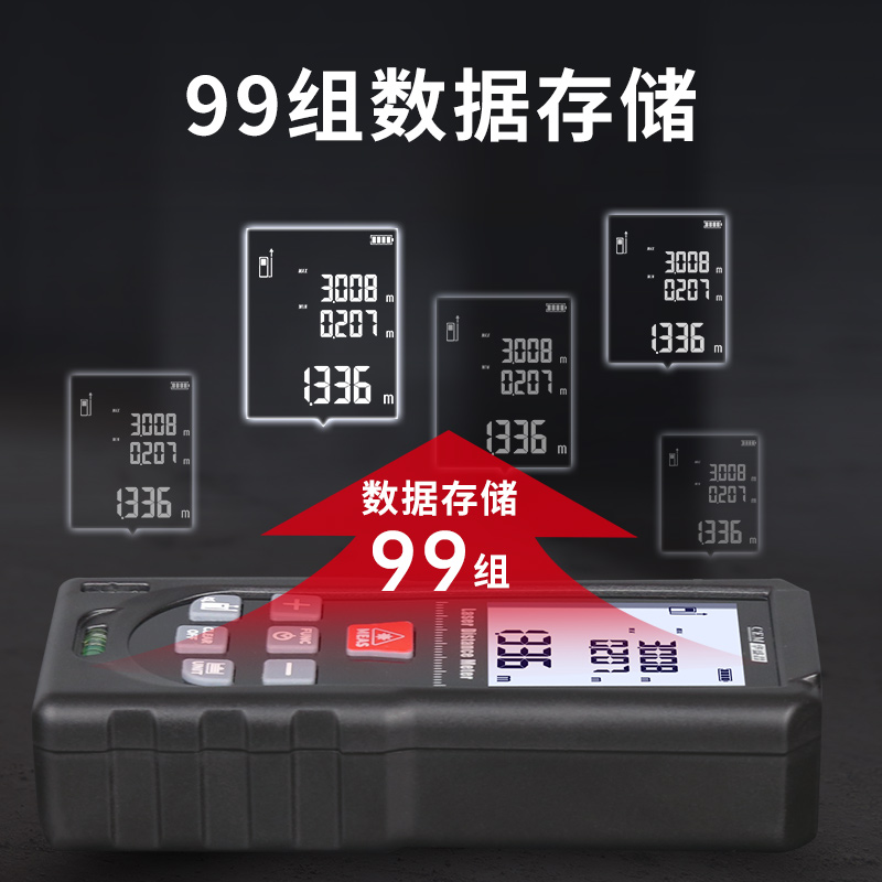 CEM华盛昌高精度激光测距仪手持红外线测量尺距离测量仪LDM-50E - 图0