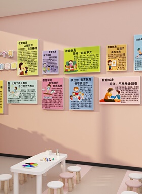 博尼亚幼儿园教室文化墙贴