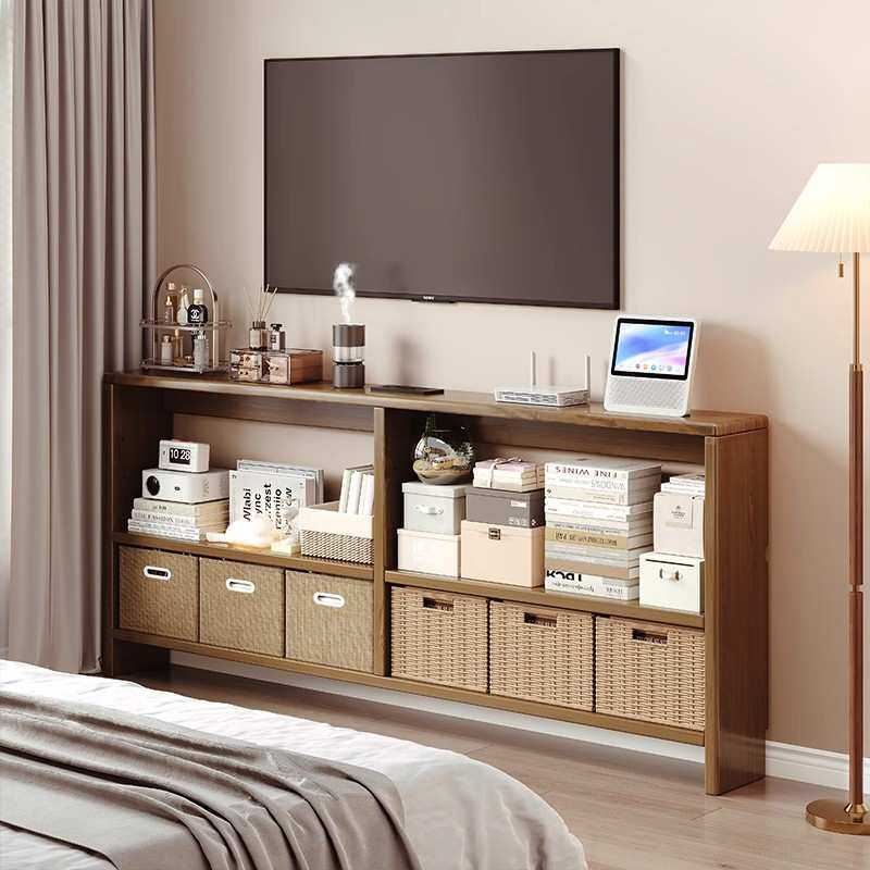 实木床尾置物架卧室床边极窄长条夹缝隙收纳柜子靠墙边细长小窄桌,淘宝优惠券,粉丝福利购,淘宝优惠卷