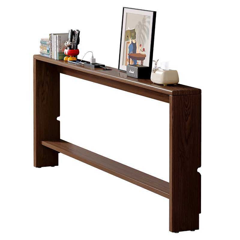 实木床尾置物架卧室床边极窄长条夹缝隙收纳柜子靠墙边细长小窄桌,淘宝优惠券,粉丝福利购,淘宝优惠卷