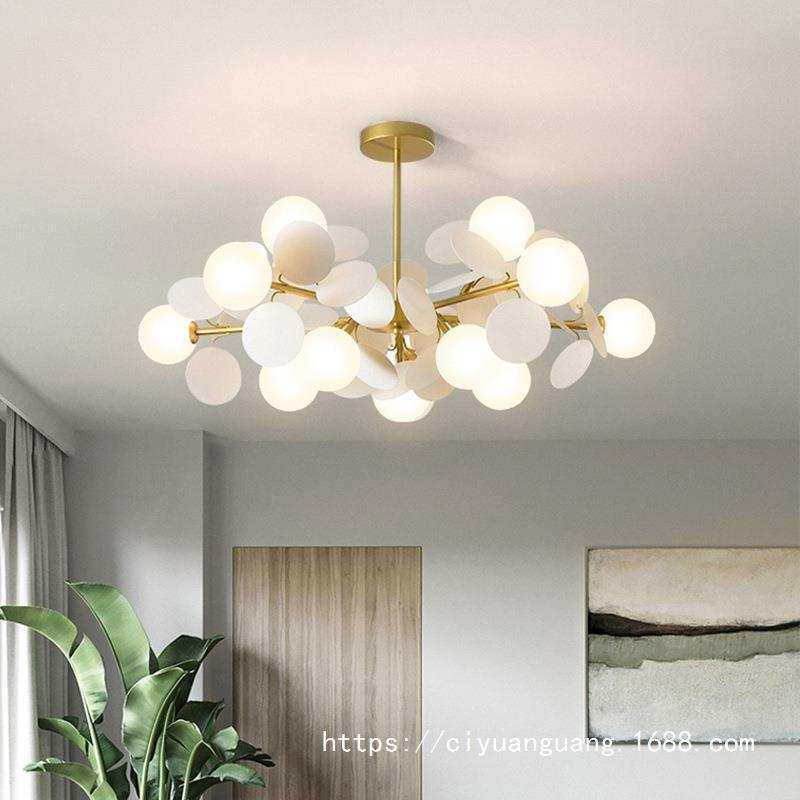 卧室吊灯北欧风格后现代简约儿童房设计师创意个性彩色叶子led灯,淘宝优惠券,粉丝福利购,淘宝优惠卷