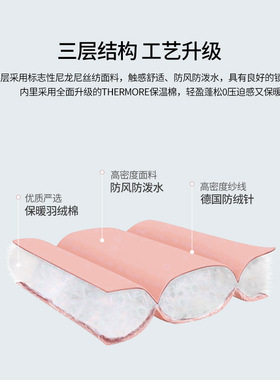 冬季保暖羽绒帽女士防风御寒加厚