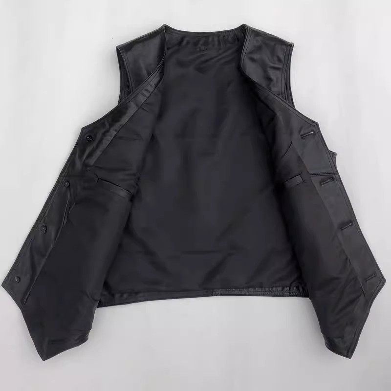 真皮马甲男士中老年头层羊皮户外钓鱼马夹保暖春秋多口袋薄款坎肩,淘宝优惠券,粉丝福利购,淘宝优惠卷