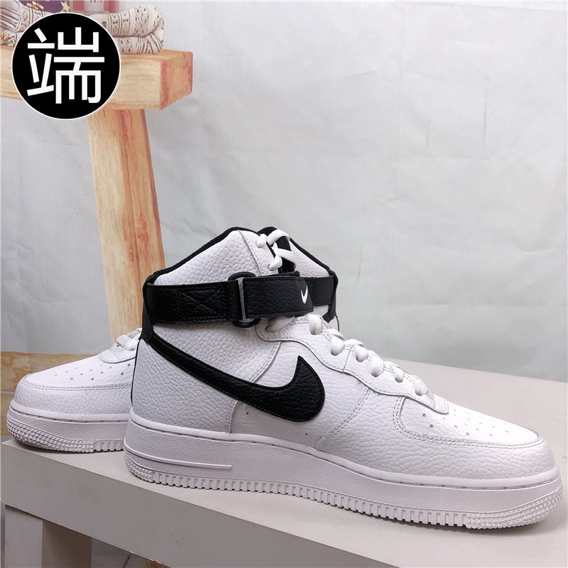 Nike耐克Air Force1黑白空军一号AF1高帮休闲板鞋男CT2303-100-图1