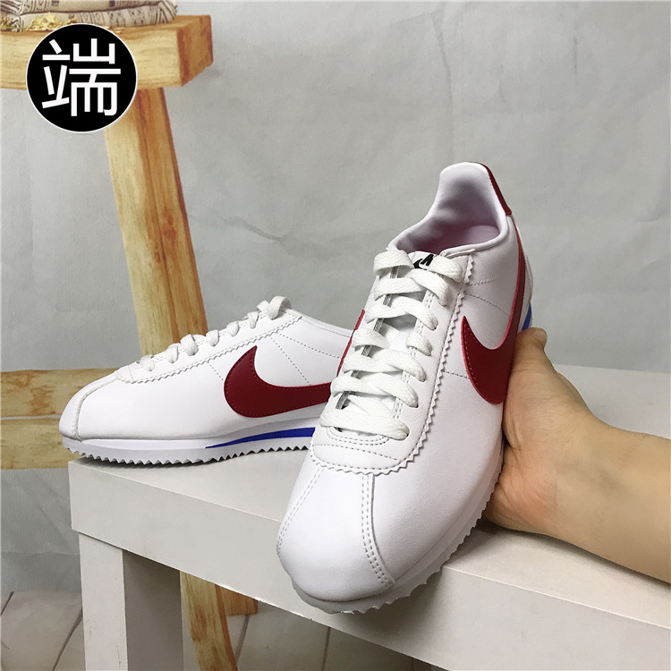 NIKE CLASSIC CORTEZ元年红白蓝阿甘鞋女运动鞋休闲鞋807471-103-图1