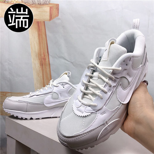 Nike耐克 Air Max 90 Scrap 解构复古 女子气垫跑步鞋 DM9922-101 - 图1