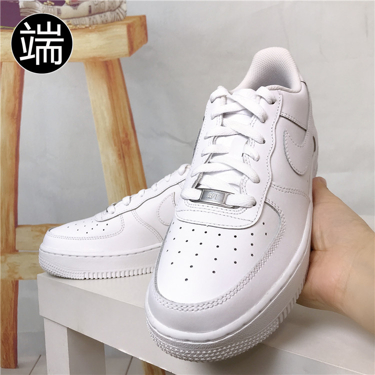 Nike Air Force1AF1耐克纯白空军一号男女低帮经典板鞋314192-117 - 图1