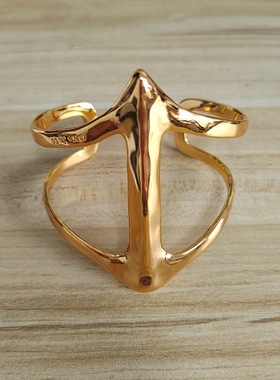 西班牙UNOde50箭头几何形状开口手镯小众简约气质