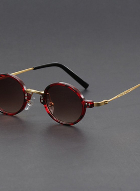 日系匠造级小圆形墨镜脸小福音