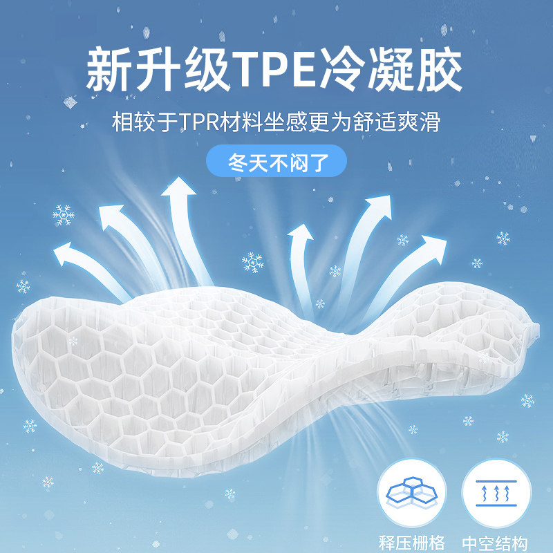 库洛米汽车夏季坐垫透气单片冰丝座椅凉垫夏天蜂窝凝胶座垫女士