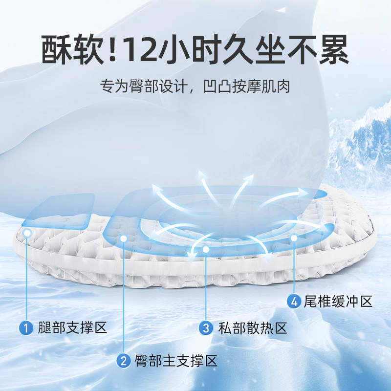 库洛米汽车夏季坐垫透气单片冰丝座椅凉垫夏天蜂窝凝胶座垫女士