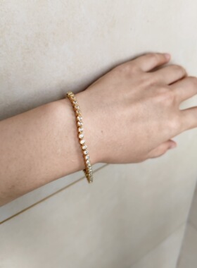 Purification  Garcia小众轻奢规格大小渐变个性设计手链锆石厚金