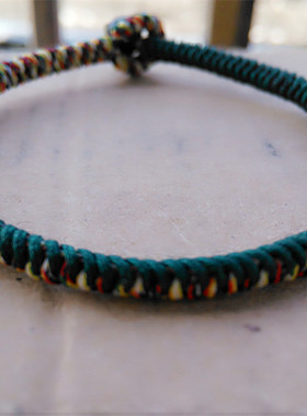 五彩金刚结手绳纯手工民族风情侣