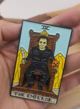 经典恐怖电影月光光心慌慌迈克尔·迈尔斯周边金属徽章