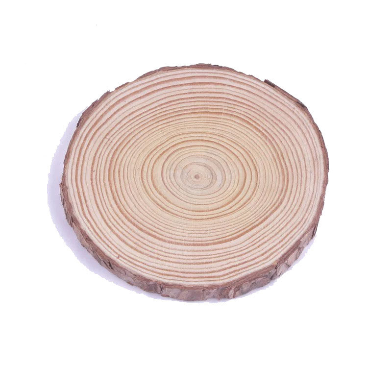 情人节圆木片diy麋鹿摆台永生花手工材料实木材料年轮画车载底座