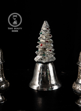 欧式古董复古镀银摆件装饰软装