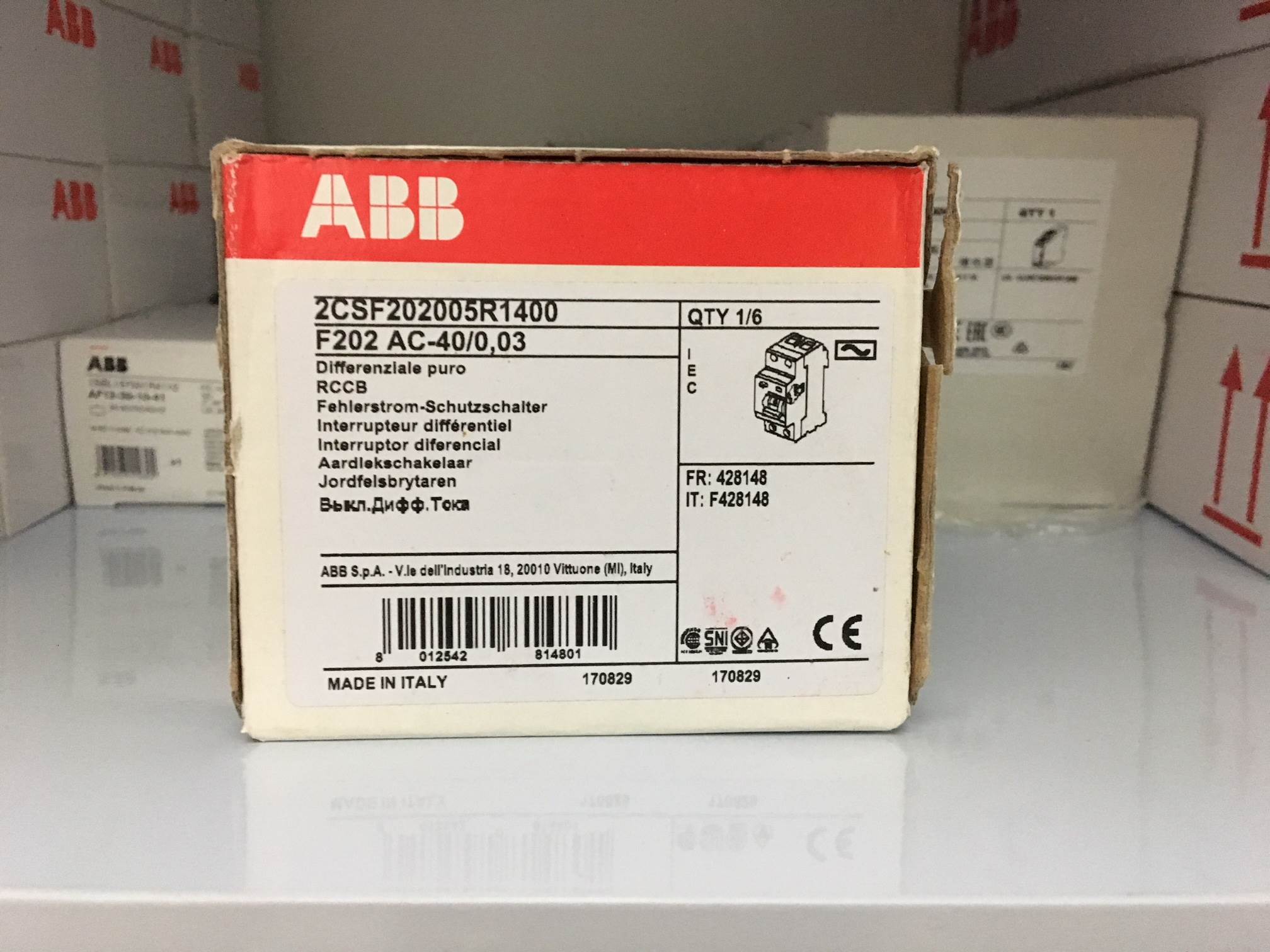 全新原装正品ABB电磁式漏电保护器（意大利进口） F202AC询价 - 图0